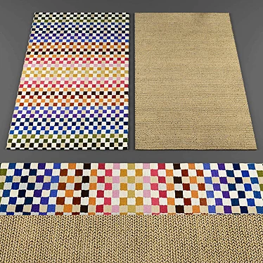 Elegant Amara Rugs Collection 3D model image 1 