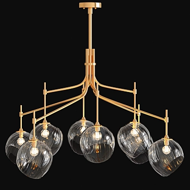 Nest 899340-2CL Pendant: Sleek and Modern Lighting 3D model image 1 