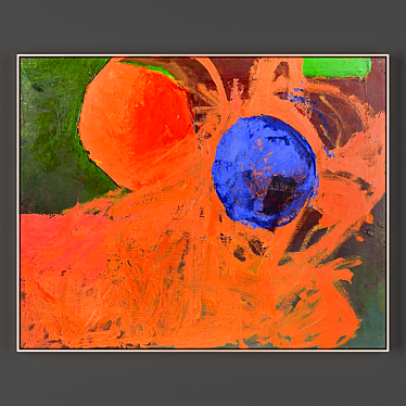 Modern Abstract Painting Collection 3D model image 1 