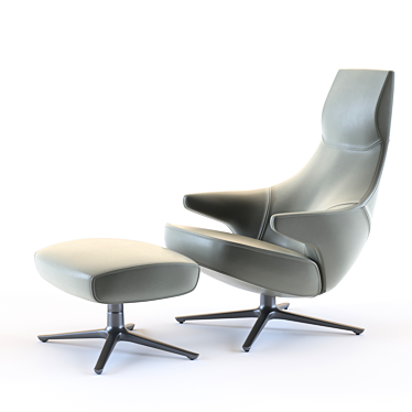 Poltrona Frau Jay Lounge Chair 3D model image 1 
