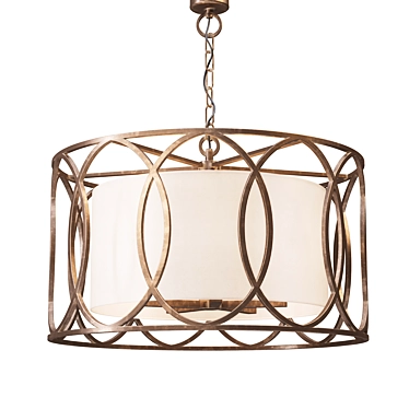 Elegant Sausalito Chandelier 3D model image 1 