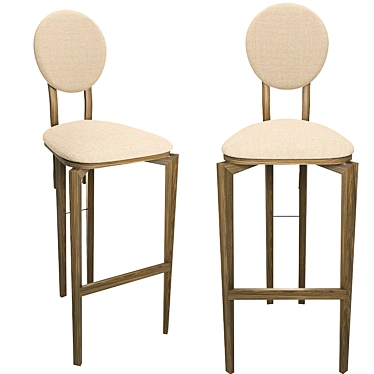 Circus Bar Stool: Ergonomic Design 3D model image 1 