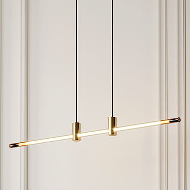 RA LED Line Suspension - Sleek and Stylish! 3D model image 1 