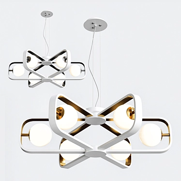 Avola MOD431: Stylish Adjustable Chandelier 3D model image 1 