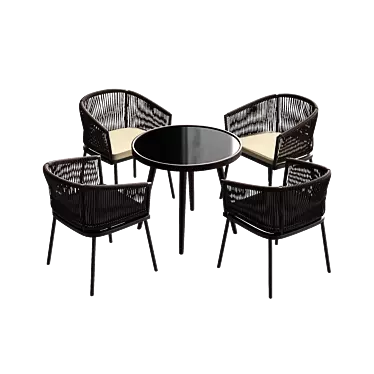 4union Dining Set: Elegant and Functional 3D model image 1 