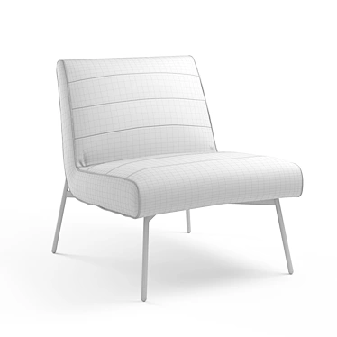 Retro Chic Armchair - La Redoute Rafa 3D model image 1 