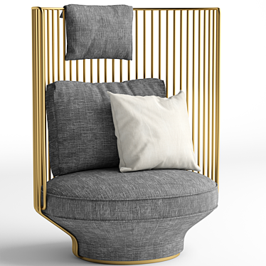 Wittmann Paradise Bird Lounge Chair 3D model image 1 