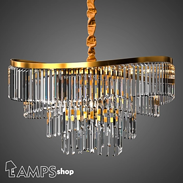 Toronto Chandelier - Elegant Lighting Fixture 3D model image 1 