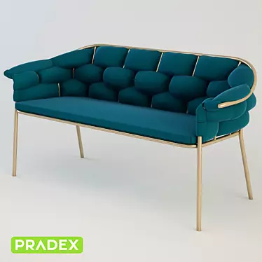 Elegant OM Sofa: Eleanor by PRADEX 3D model image 1 