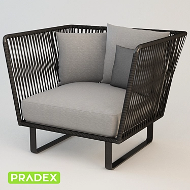 OM Twist-M: Stylish Lounge Chair by PRADEX 3D model image 1 