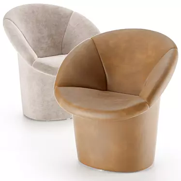 Elegant Mimosa Armchair: Modern Design 3D model image 1 