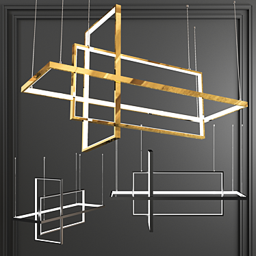 Elegant Tilan Pendant Light 3D model image 1 