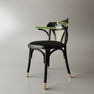 Renewal Epoxy-Infused Wooden Chair 3D model image 1 