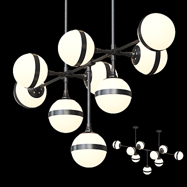 GIRA 9 Glass Pendant Lamp 3D model image 1 