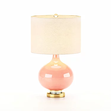 Contemporary Pink Table Lamp 3D model image 1 