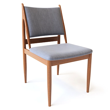 Eilif Organic Dining Chair 3D model image 1 