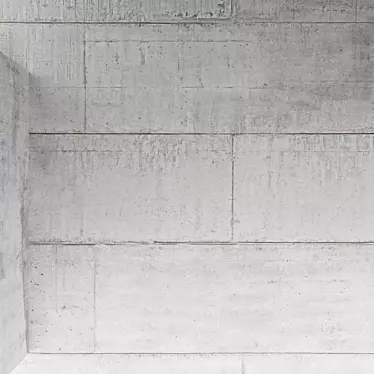 Seamless Concrete Ceiling Tiles 3D model image 1 