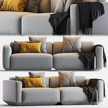  Versatile and Stylish Develius Modular Sofa 3D model image 1 