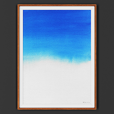 Wooden Framed Picture 3D model image 1 