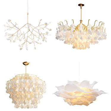 Elegant Chandelier Collection: Illuminate Your Space 3D model image 1 