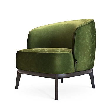 Elegant Megan Armchair: Polys 3577, Verts 3690 3D model image 1 