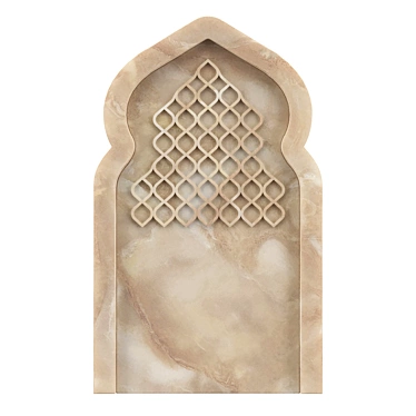 Elegant OM Arch marble design 3D model image 1 