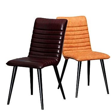 Modern Ace Side Chair: Sleek Design for Stylish Interiors 3D model image 1 