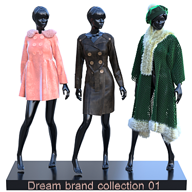  Premium Turbo Mannequin Set 3D model image 1 