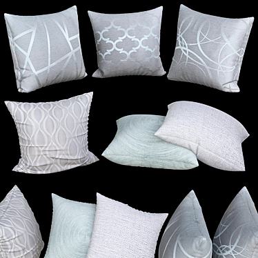 Elegant Sofa Pillows | No. 018 3D model image 1 