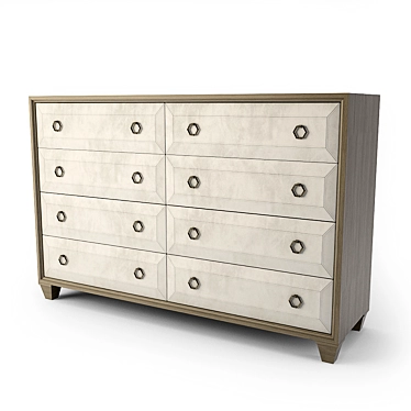 Elegant Bernhardt Santa Barbara Dresser 3D model image 1 