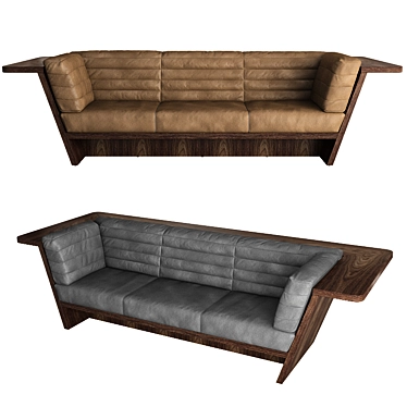 Riva 1920 Dynamik 3 Seat Sofa: Exquisite Comfort in Your Living Room 3D model image 1 