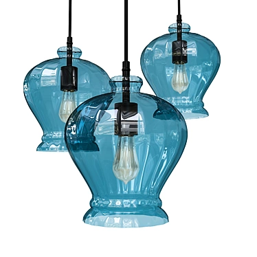 Elegant Glass Blue Pendant 
Modern Geometry Bell Light 
Stunning Blue Glass Pendant 
Sleek Blue Bell Pendant 
Cont 3D model image 1 