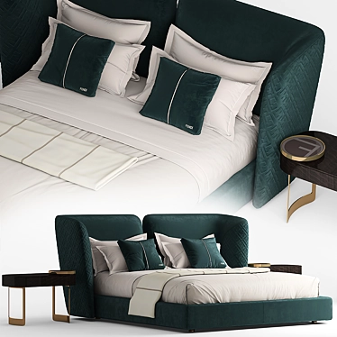 Fendi Ceasar Bed 3D model image 1 