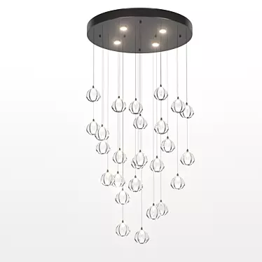 Meteor Glass Lamp 3D model image 1 