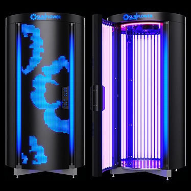 Sunflower V50 Vertical Tanning Bed 3D model image 1 