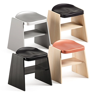 Fronda Stool with Storage | MATTIAZZI 3D model image 1 