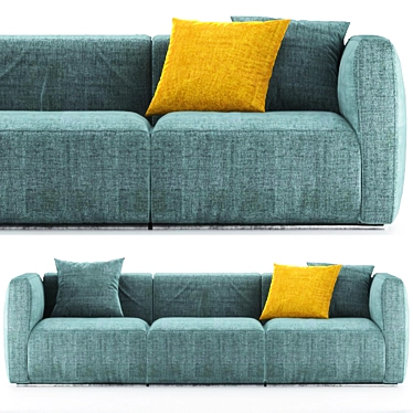 Modern Poliform Shangai Sofa 3D model image 1 