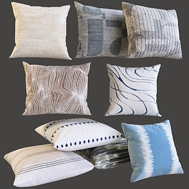 28" Decorative Pillows: Beautifully Crafted & Unique! 3D model image 1 