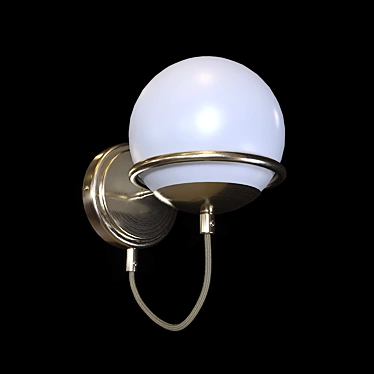 Elegant Bergamo Sconce: Chrome or Gold | A2990AP 3D model image 1 