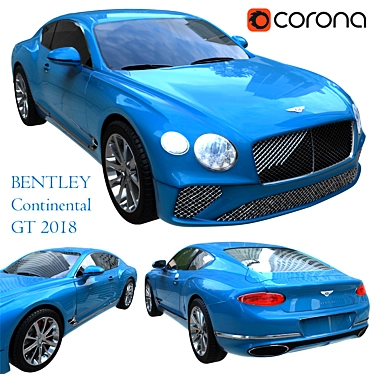 2018 Bentley Continental GT: High-quality 3D Model 3D model image 1 