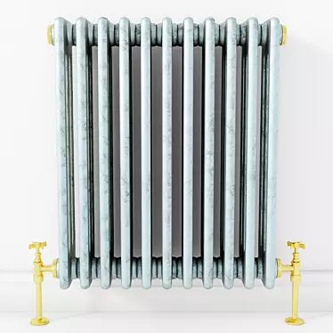 Classic Cast Iron Radiator 3D model image 1 