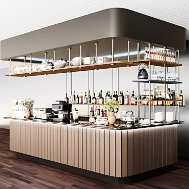 Cafe Design: Coffee Point and Bar 3D model image 1 