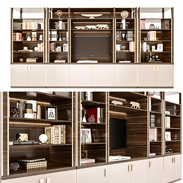 Capital Collection Hug TV Unit: Elegant and Functional 3D model image 1 