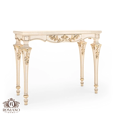 Romano Home Nicolet Console: Handcrafted Elegance 3D model image 1 