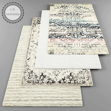 Modern Style Rugs Set 3D model image 1 