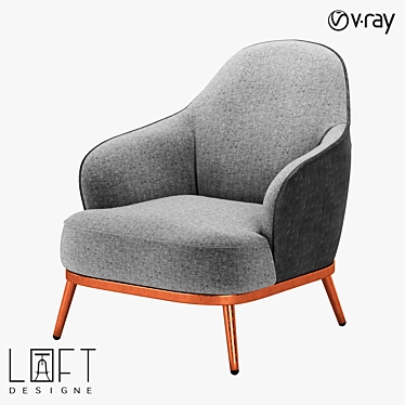 LoftDesigne Armchair 10828 Model 3D model image 1 