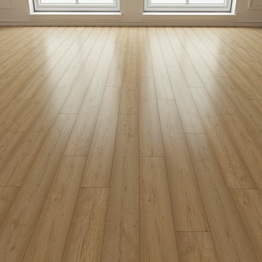 Natural Wood Parquet Flooring 3D model image 1 