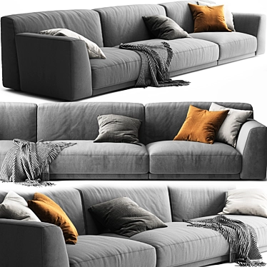 Sophisticated Poliform Shangai Sofa 3D model image 1 