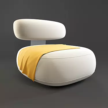 Karim Rashid Bounce Sofa: Stylish and Comfy! 3D model image 1 