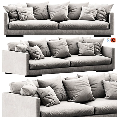 Flexform Magnum: Modern Modular Sofa 3D model image 1 